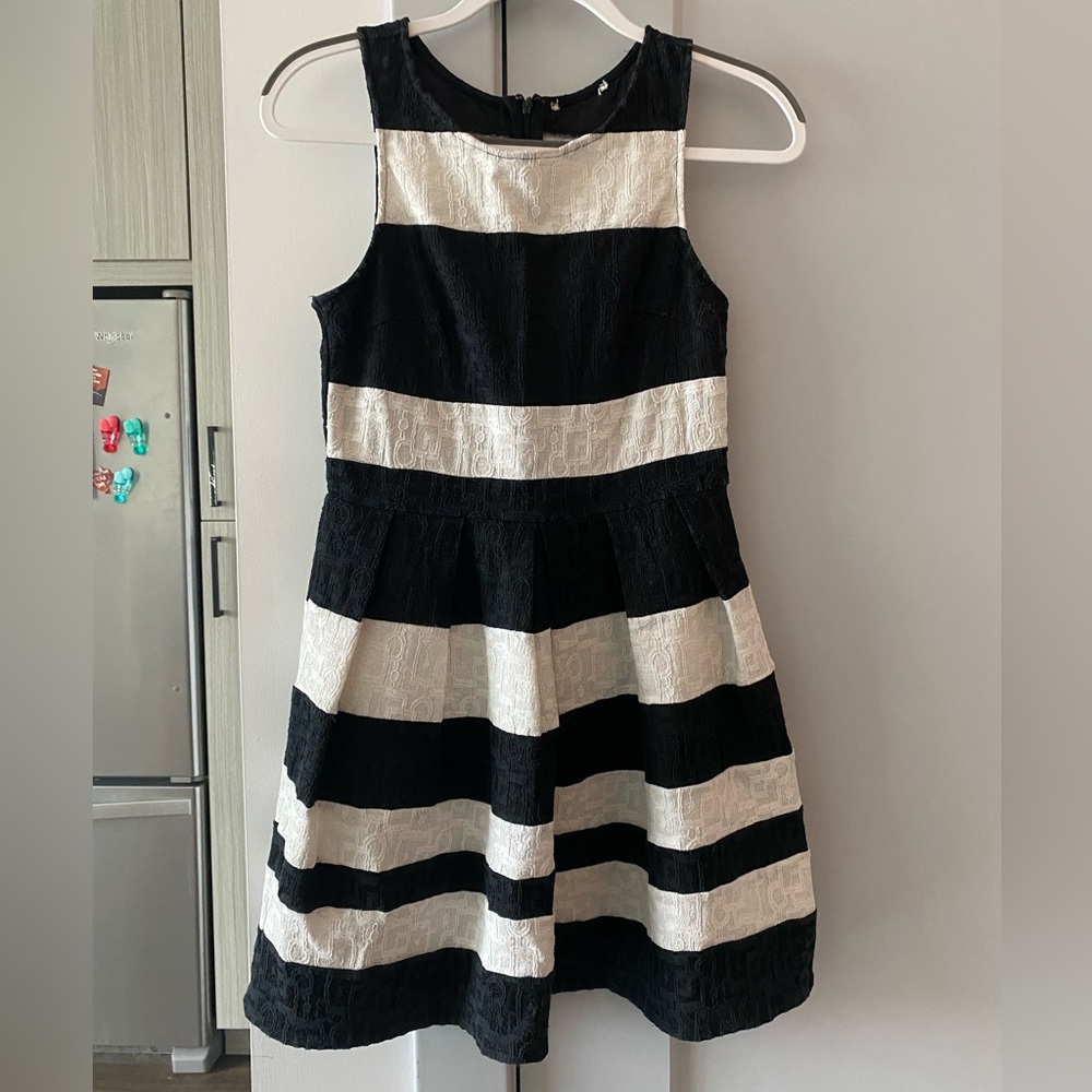 Altar’d State Black and White Striped Dress